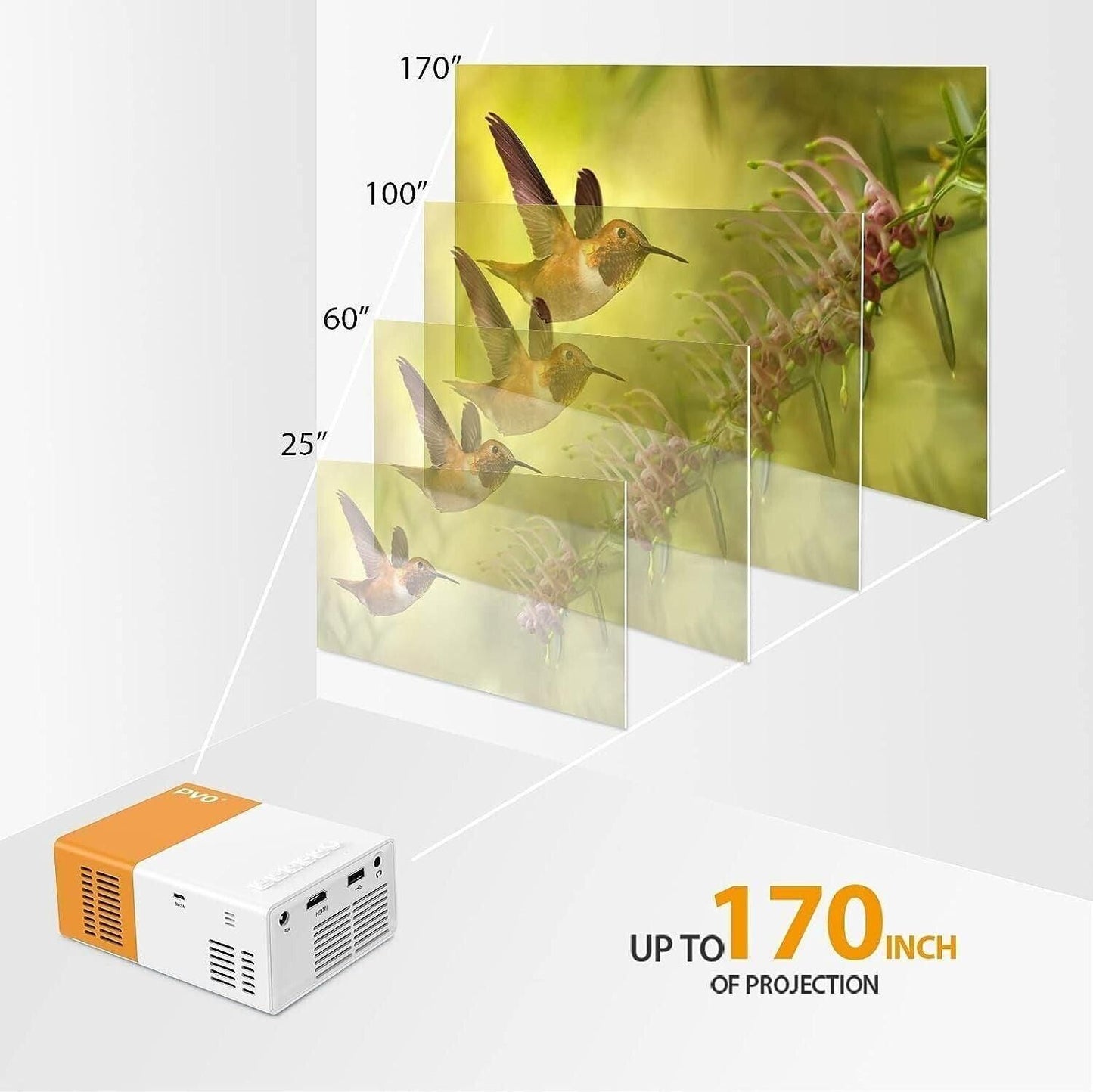 Mini Portable Projector for Home Theater Movie