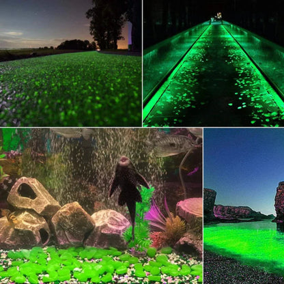 Glowing Pebbles -  Multicolour Fluorescent Artificial Stones For Home Decor (100pcs)